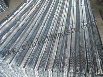 V Type Expanded Metal Lath , Civil Building Metal Rib Lath Height 6-10mm