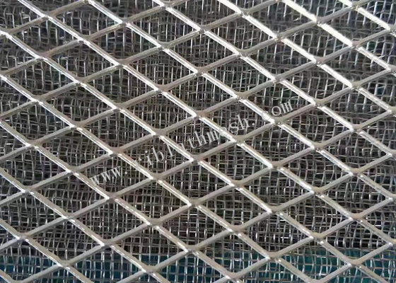 0.019 Inch Stands Metal Decorative Mesh Flattened Expanded 0.2m Width